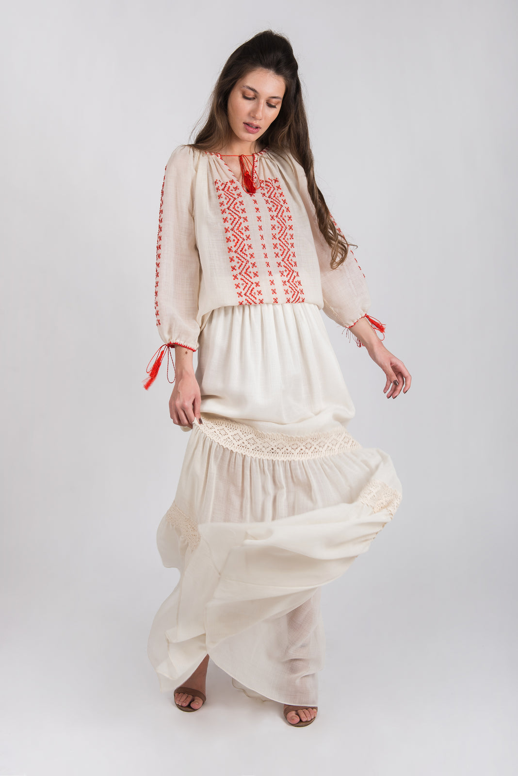 Load image into Gallery viewer, Maxi merino wool skirt