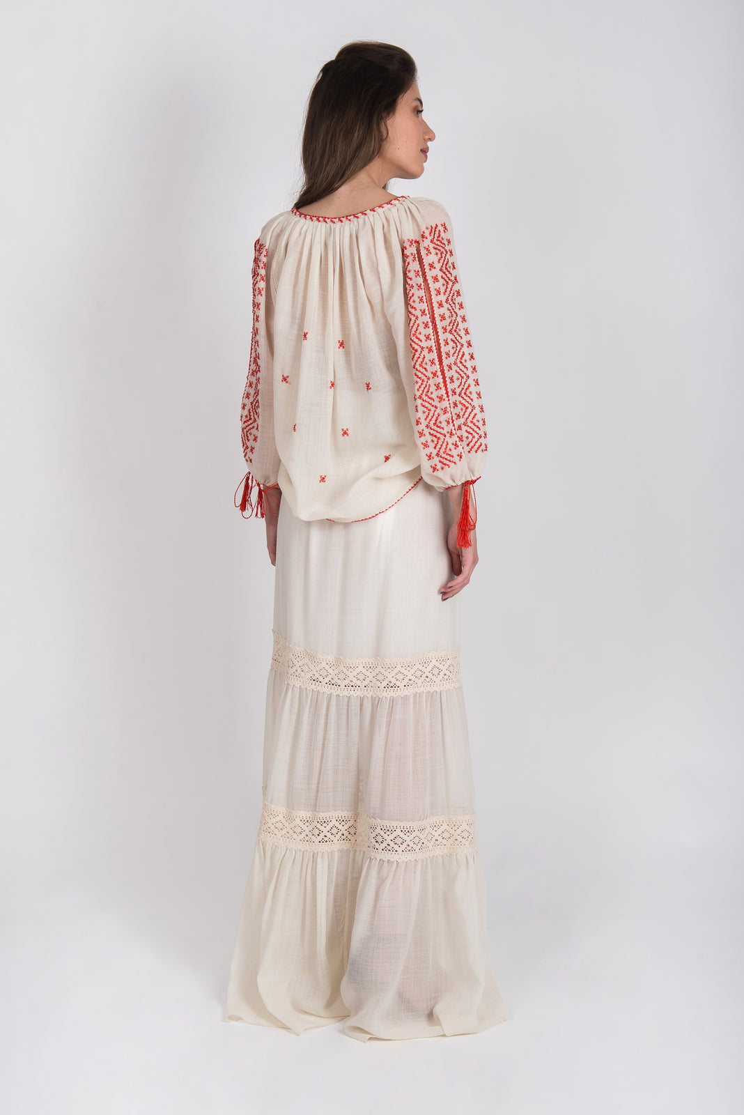 Load image into Gallery viewer, Maxi merino wool skirt