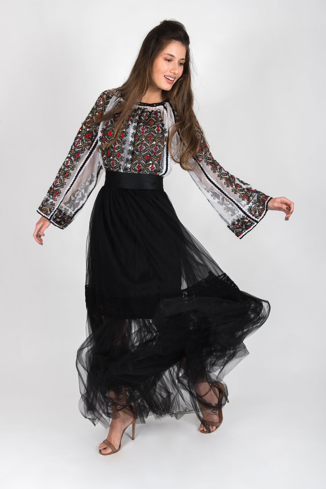 Incarca imaginea in galerie, Fusta tulle negru