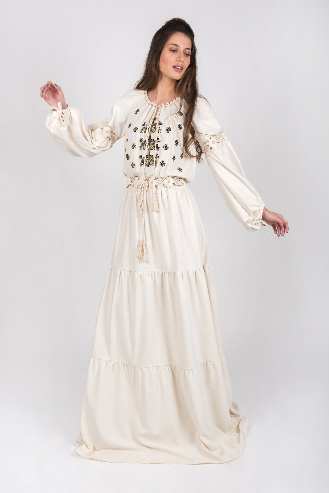 Load image into Gallery viewer, Silk borage type dress