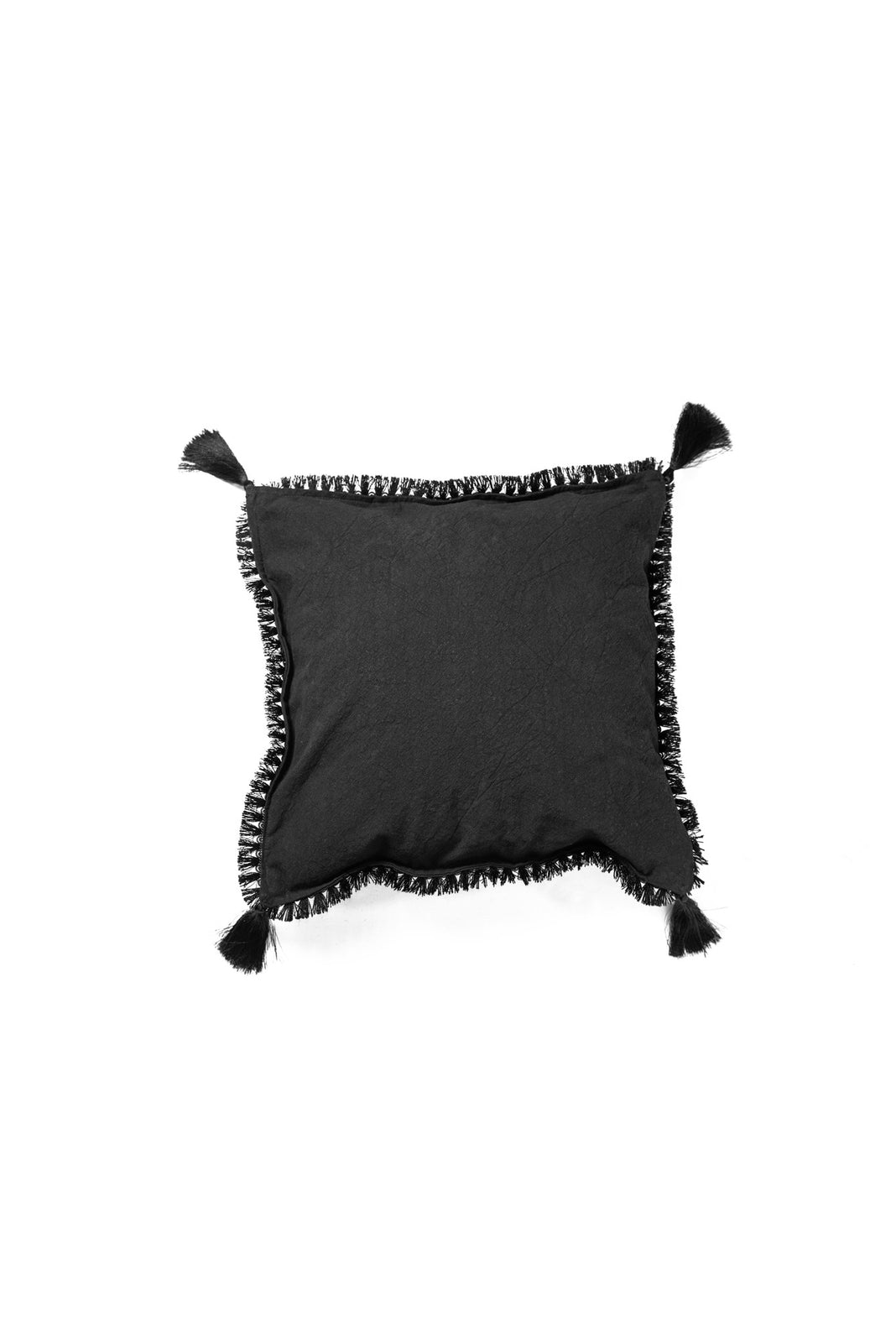 Incarca imaginea in galerie, Perna decorativa din panza topita cu broderie alba