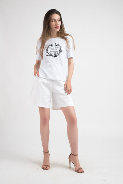Incarca imaginea in galerie, Tricou clasic cu broderie proverb "Femeia buna face cat o coroana"