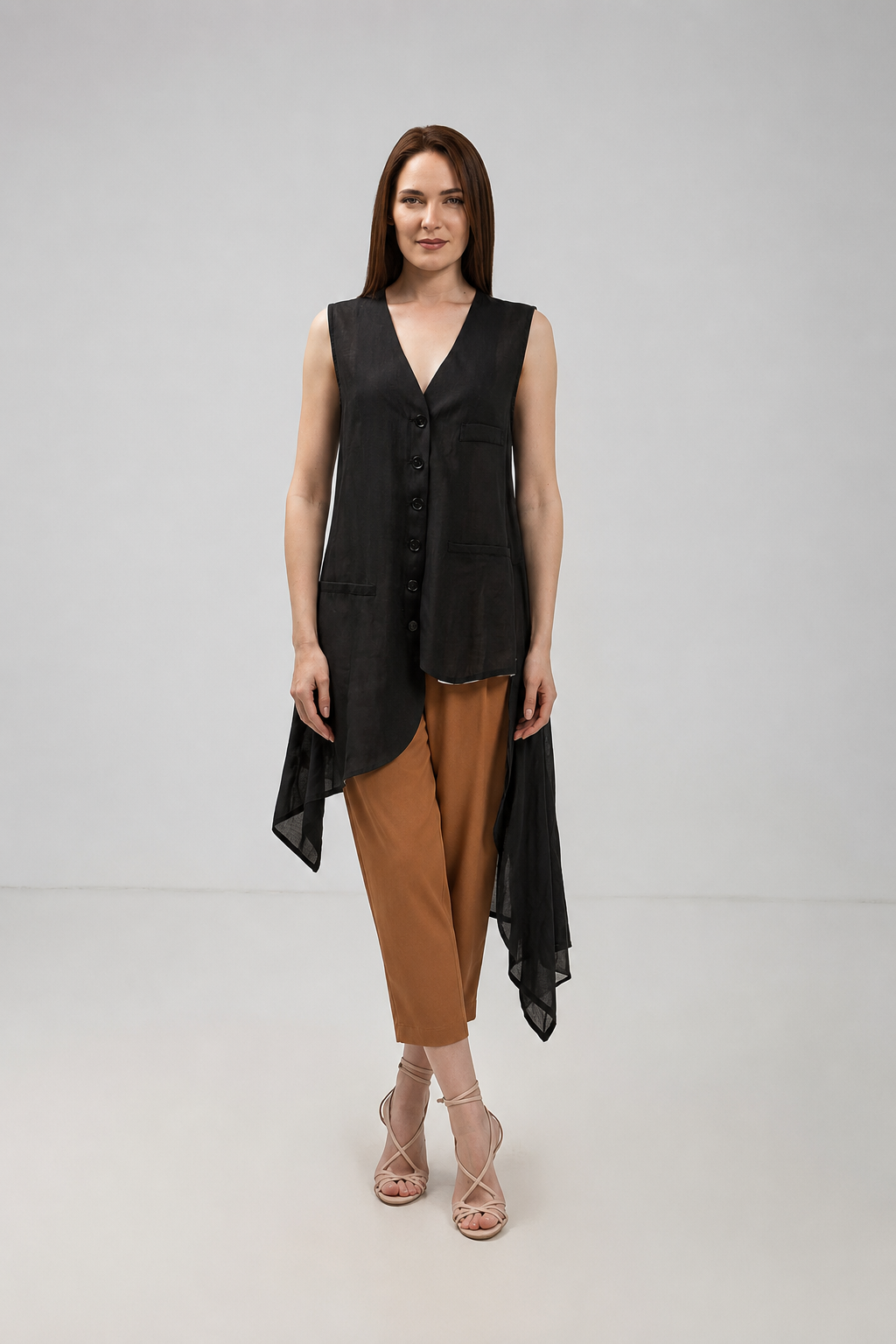 Load image into Gallery viewer, Midi dress in printed viscose and macrame appliqué
