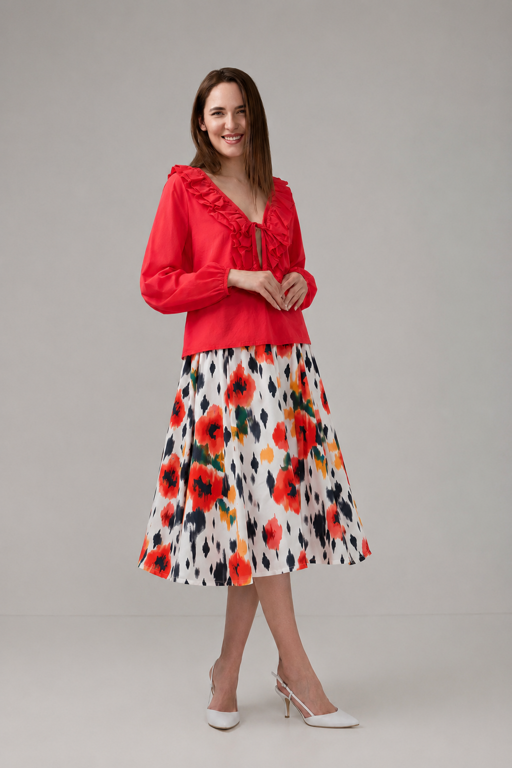 Load image into Gallery viewer, Dark navy blue denim midi skirt