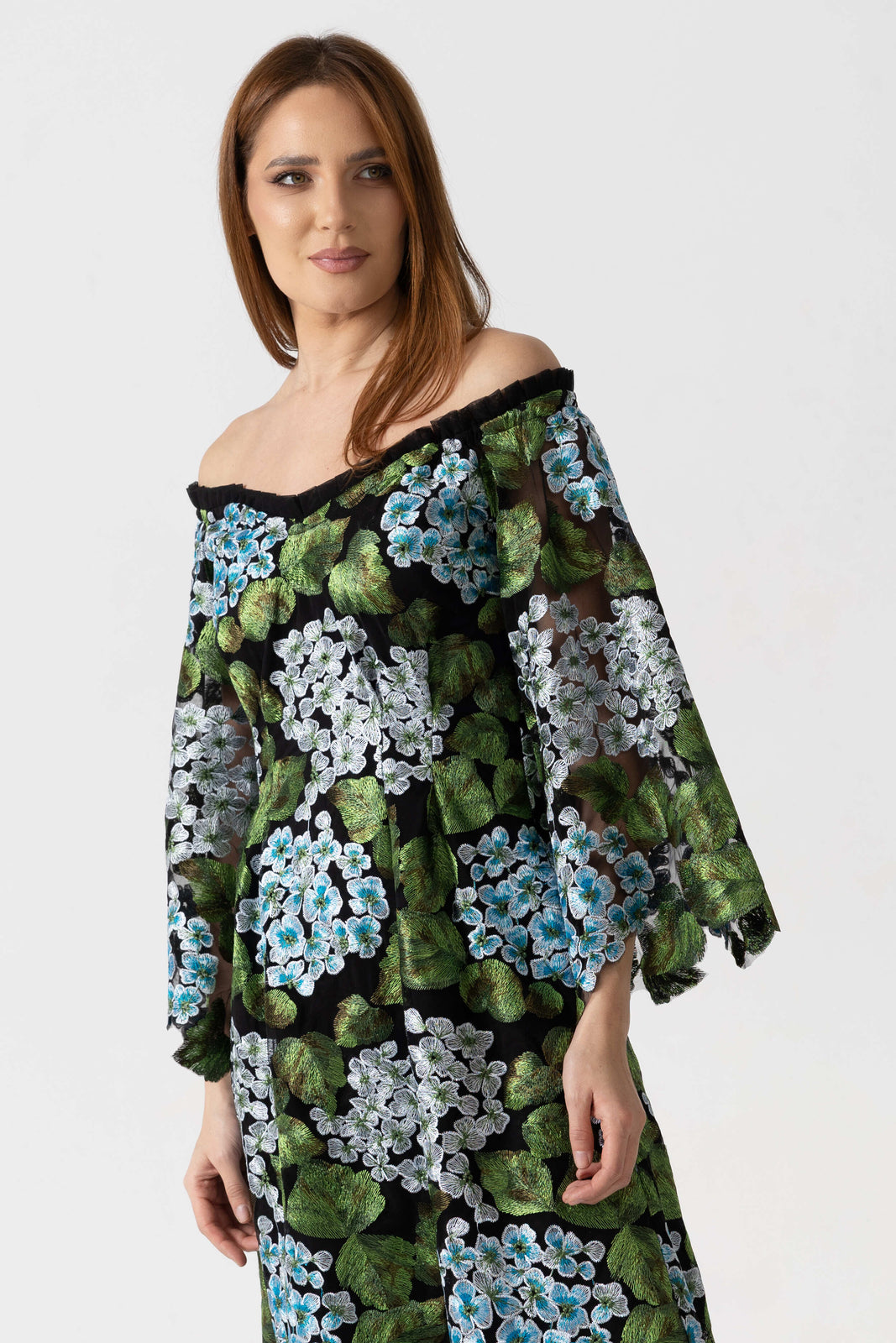 Load image into Gallery viewer, Dusty pink midi dress with cut-out shoulders