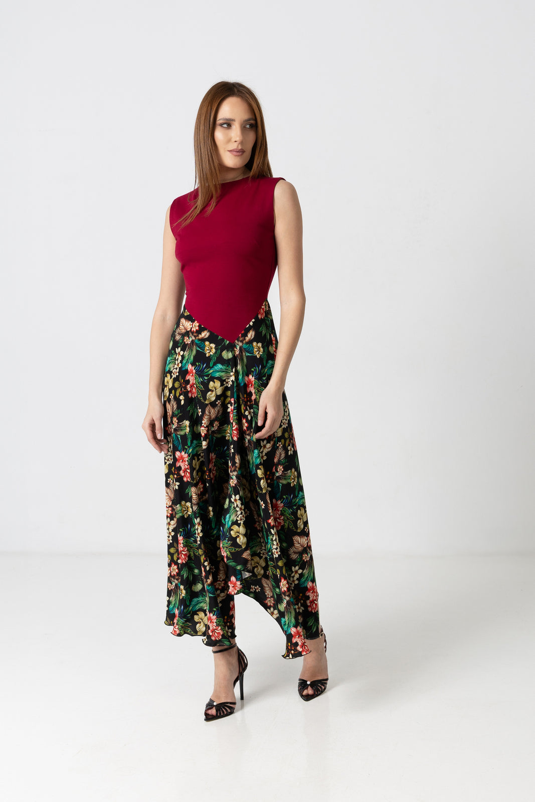 Load image into Gallery viewer, Dusty pink midi dress with cut-out shoulders