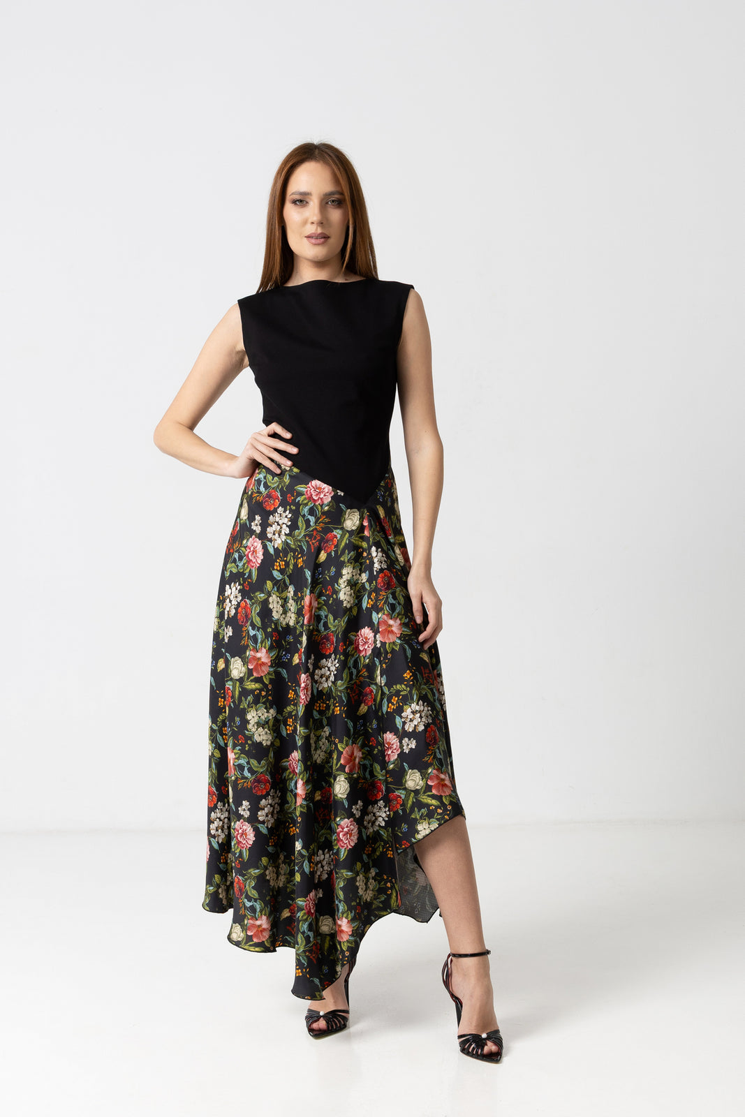 Load image into Gallery viewer, Dusty pink midi dress with cut-out shoulders