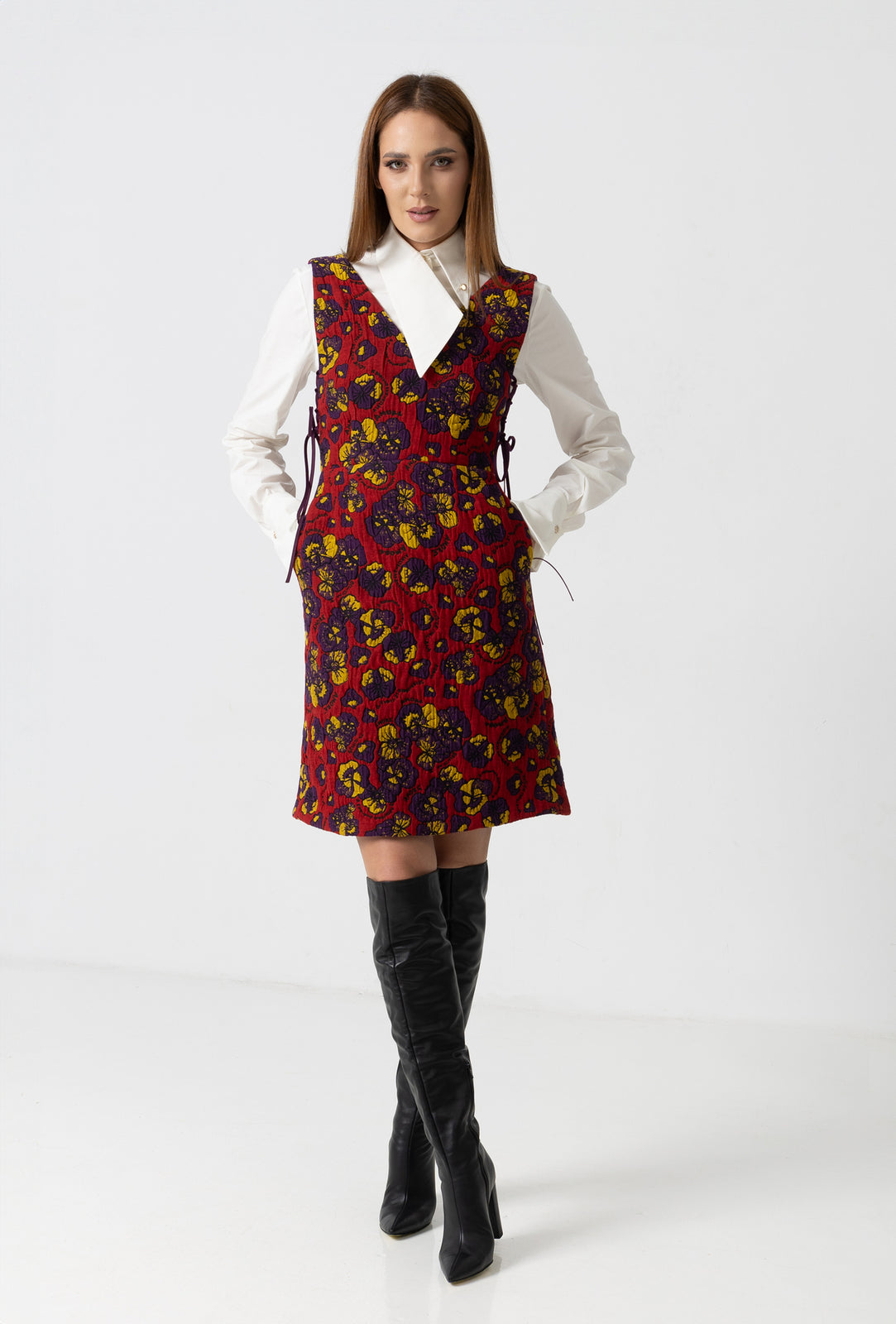 Load image into Gallery viewer, Dusty pink midi dress with cut-out shoulders