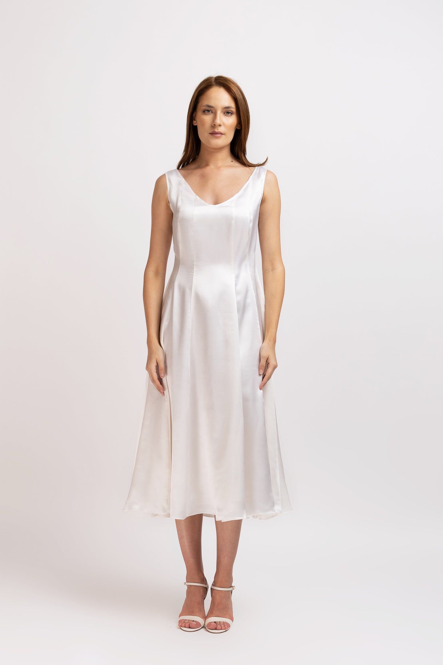 Midi silk dress