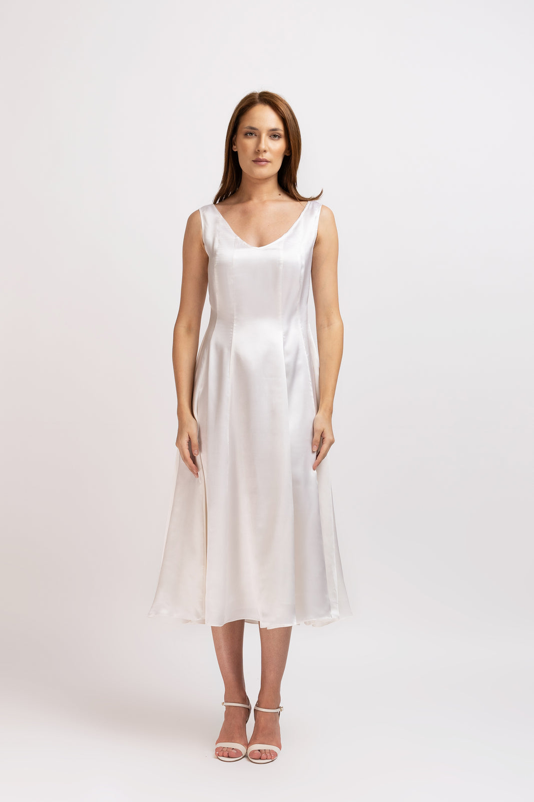 Load image into Gallery viewer, Midi silk dress