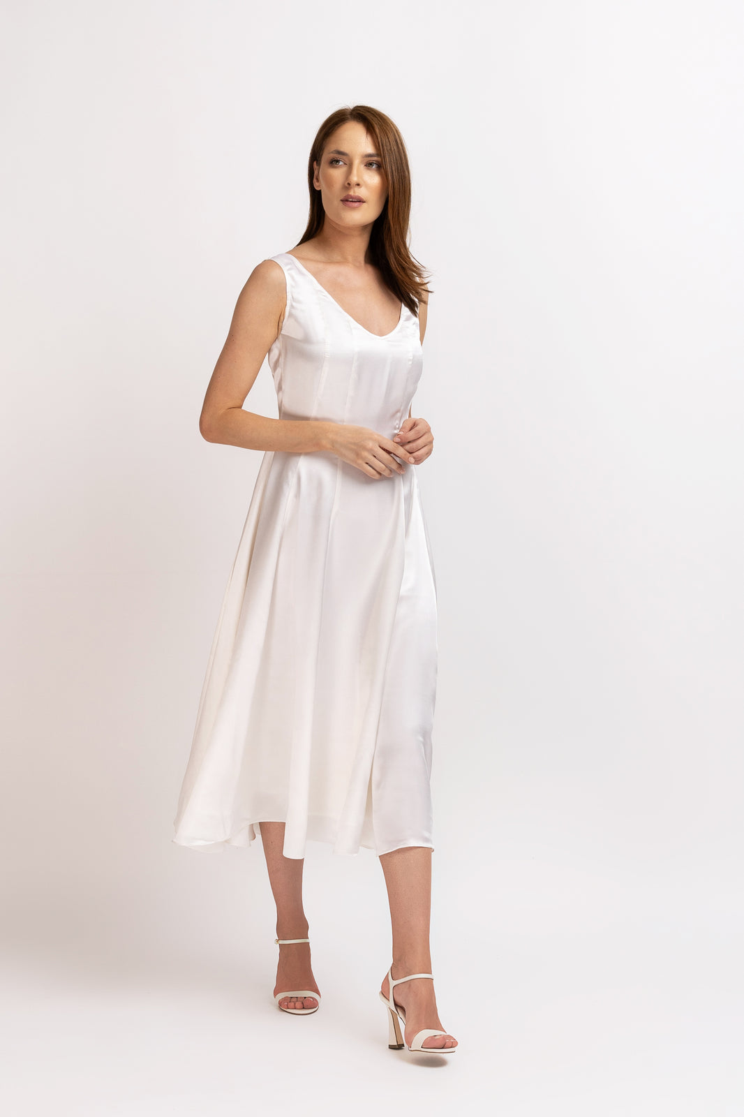 Load image into Gallery viewer, Midi silk dress