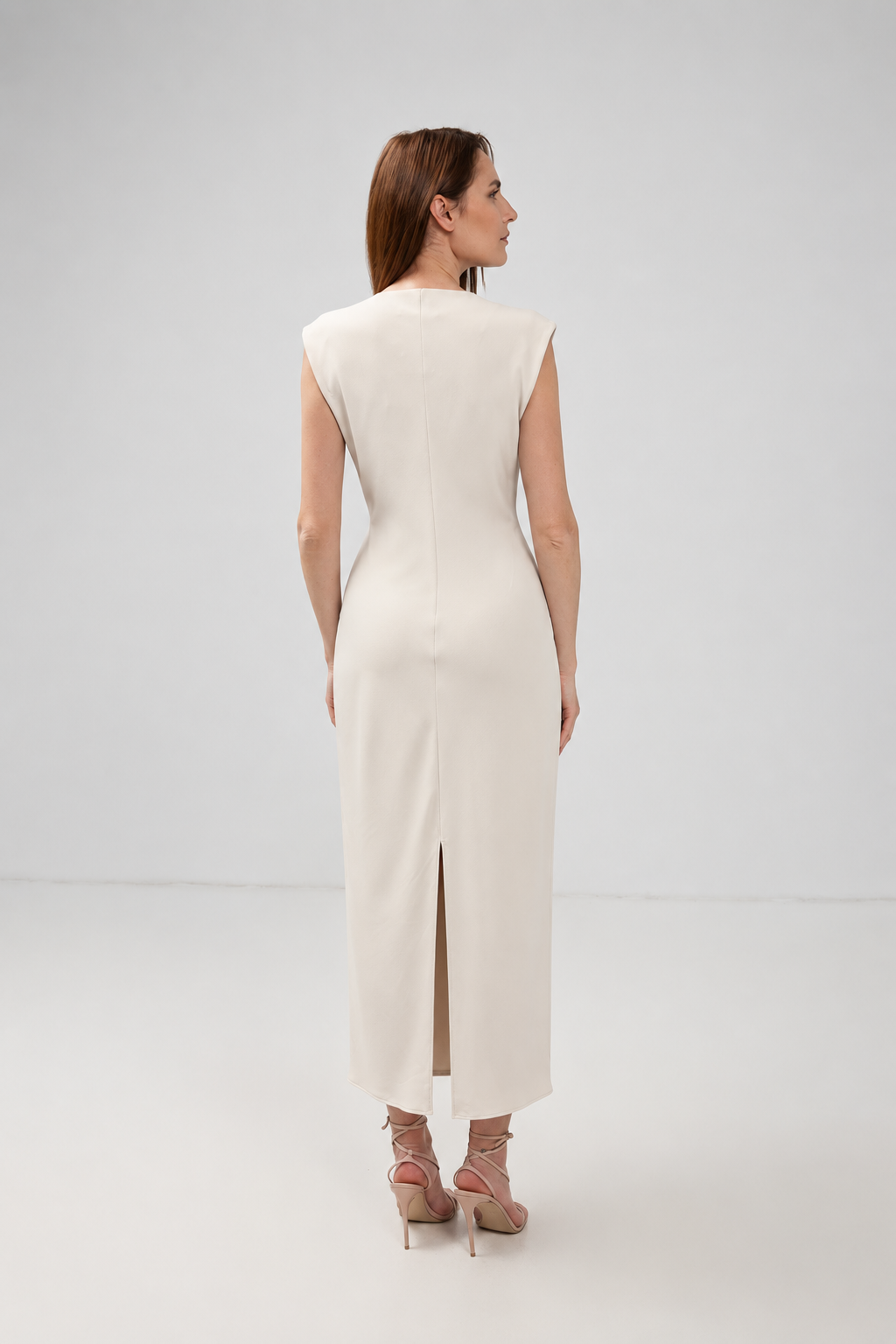 Incarca imaginea in galerie, Rochie Lungă Ivoar Drapată din Vâscoză