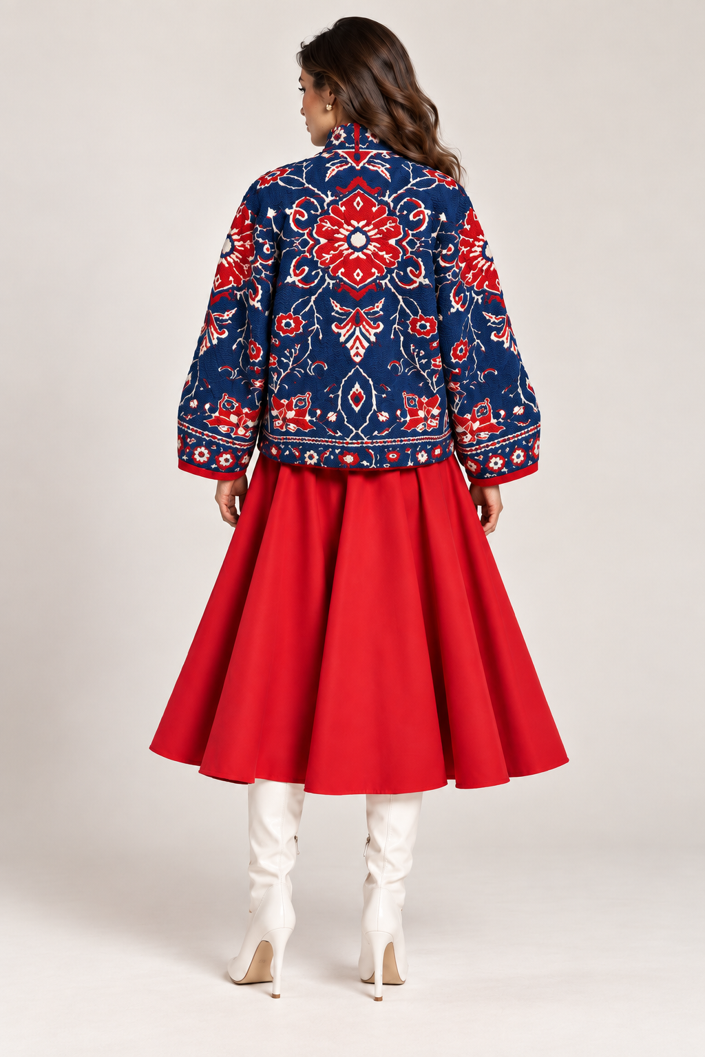 Load image into Gallery viewer, Short skirt woven in a warp