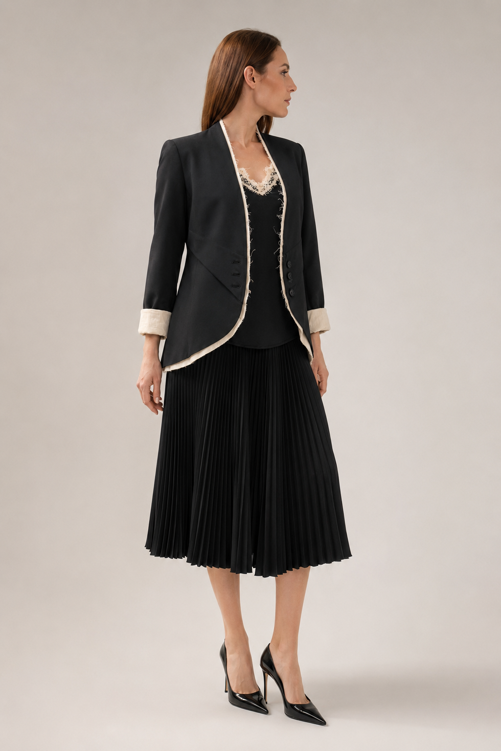 Load image into Gallery viewer, Short skirt woven in a warp