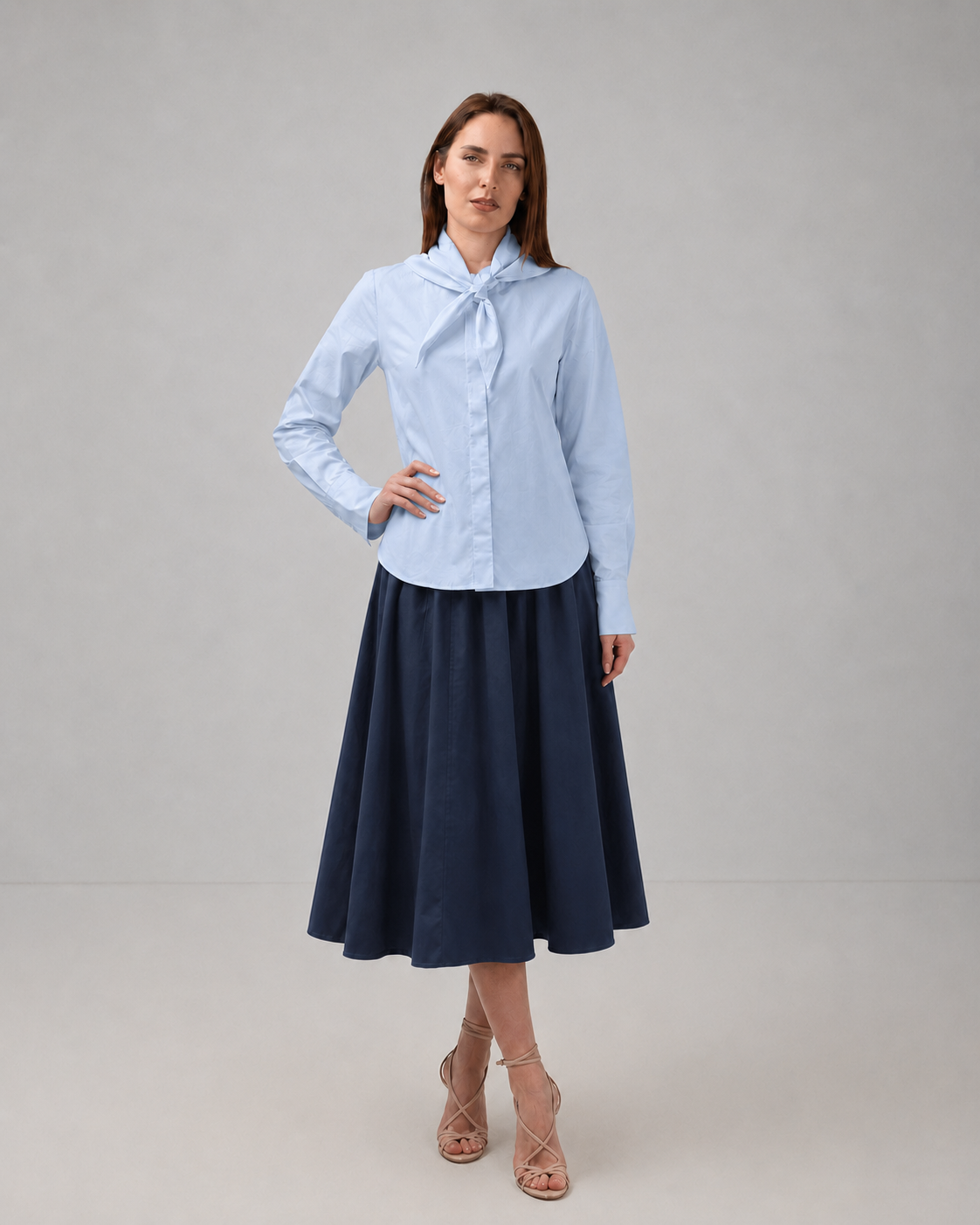 Load image into Gallery viewer, Dark green cotton shirt dress with macrame applications