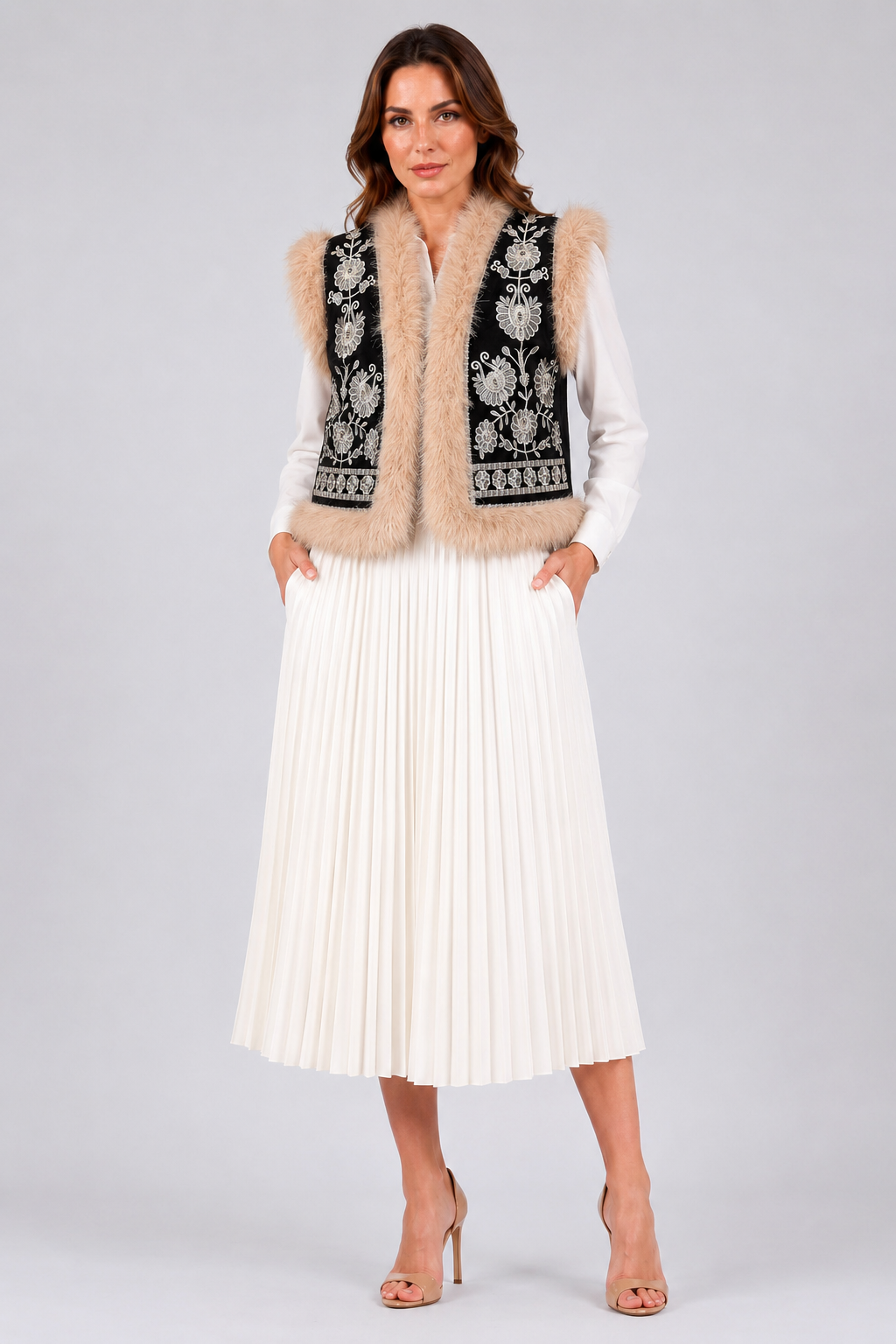 Load image into Gallery viewer, Dusty pink midi dress with cut-out shoulders