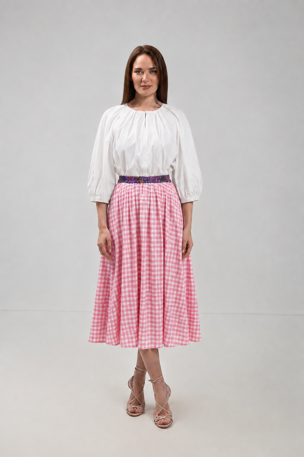Load image into Gallery viewer, Dark navy blue denim midi skirt