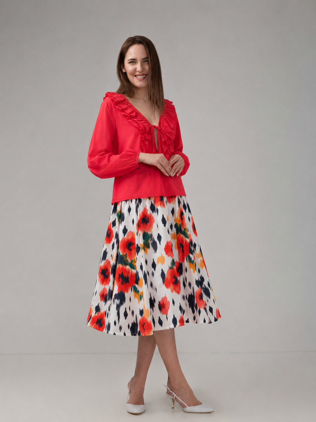 Load image into Gallery viewer, Dark navy blue denim midi skirt
