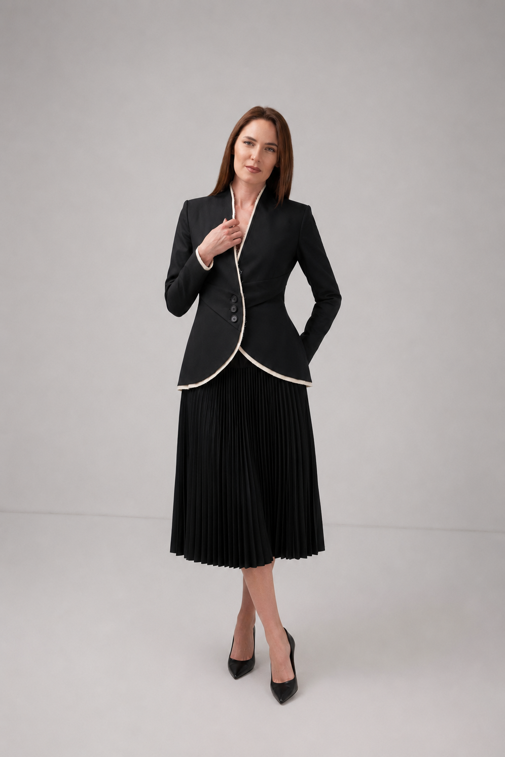 Load image into Gallery viewer, Short skirt woven in a warp