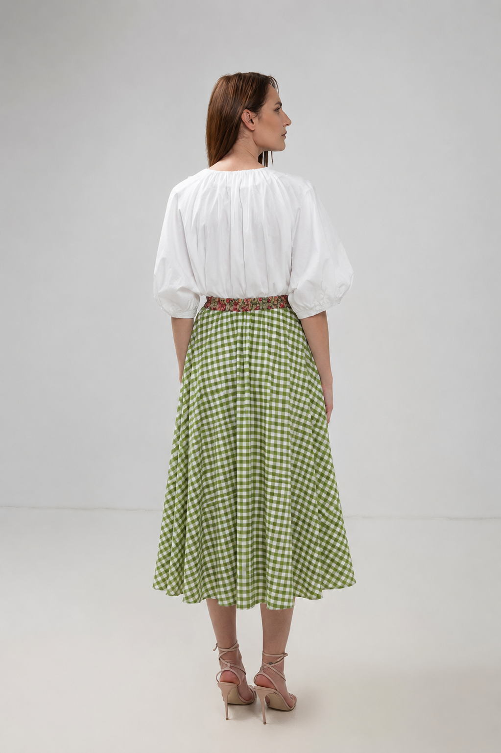 Load image into Gallery viewer, Dark navy blue denim midi skirt