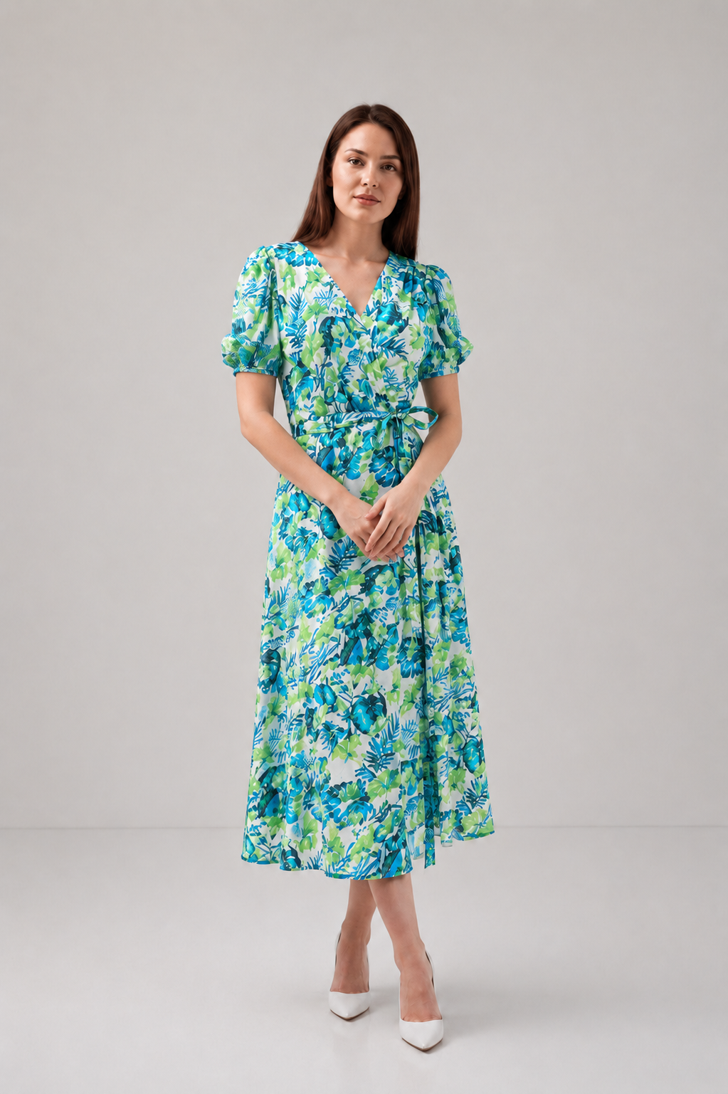 Incarca imaginea in galerie, Rochie midi petrecuta din vascoza