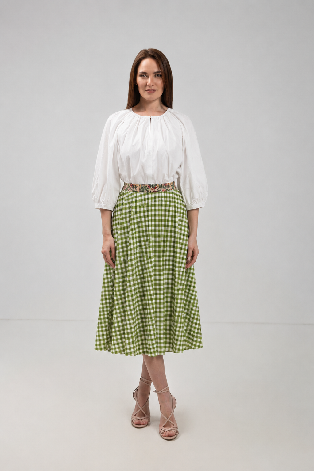 Load image into Gallery viewer, Dark navy blue denim midi skirt