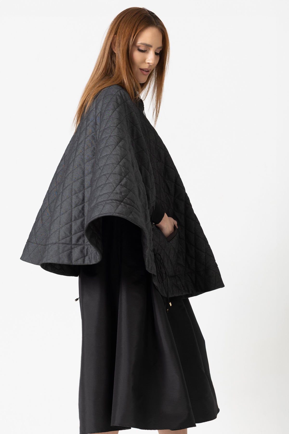 Short skirt woven in a warp
