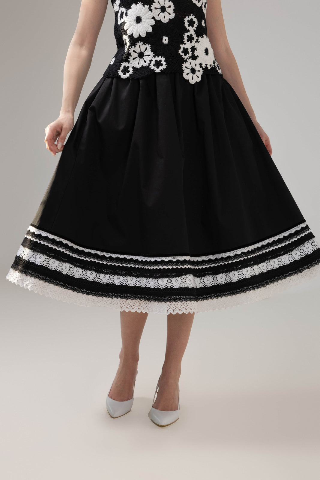 Load image into Gallery viewer, Yellow midi pleated skirt with elastic band