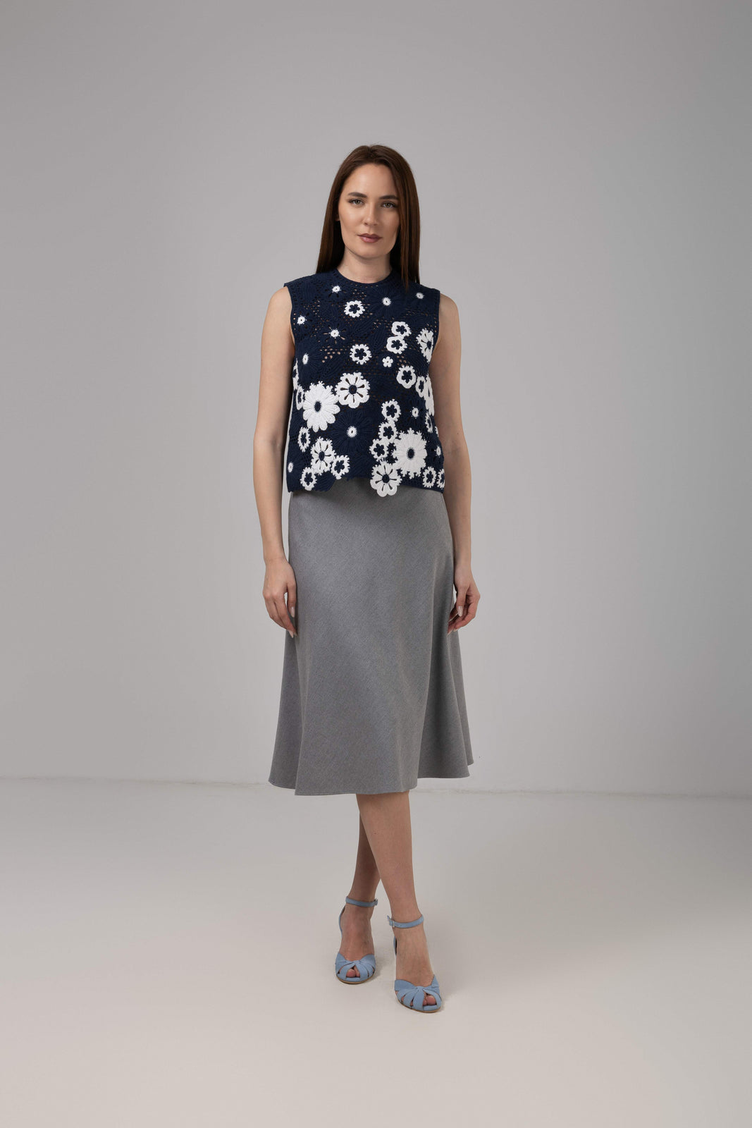 Load image into Gallery viewer, Yellow midi pleated skirt with elastic band
