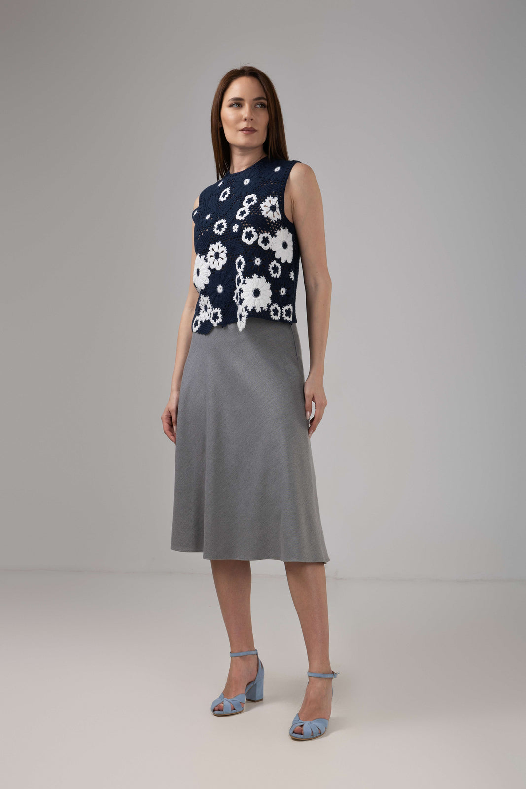 Load image into Gallery viewer, Yellow midi pleated skirt with elastic band