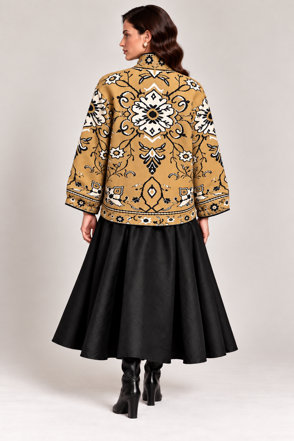 Load image into Gallery viewer, Short skirt woven in a warp