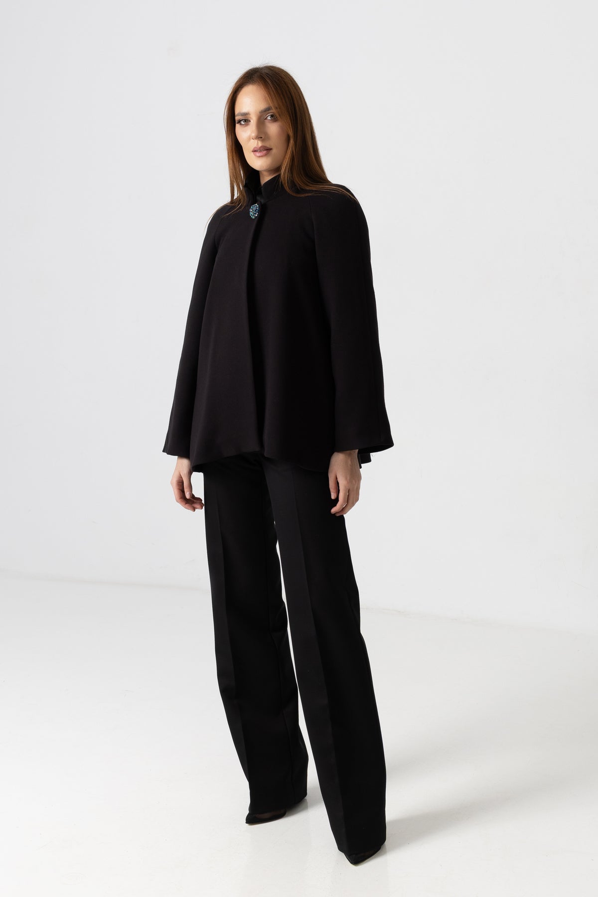 Short skirt woven in a warp