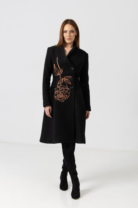 Short skirt woven in a warp