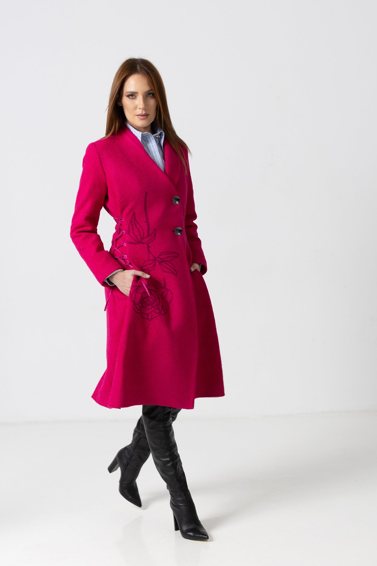 Short skirt woven in a warp