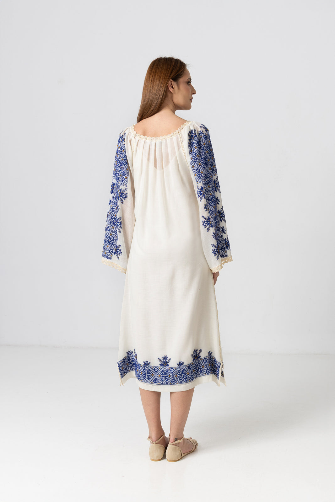 Load image into Gallery viewer, Hand-sewn merino wool dress