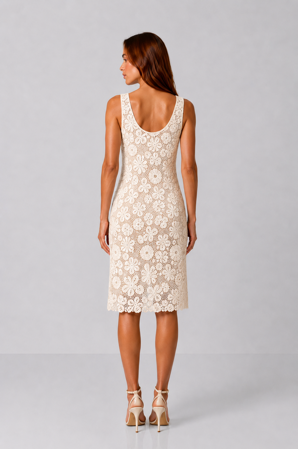 Incarca imaginea in galerie, Rochie Premium din Dantelă Florală Croșetată Ivoar