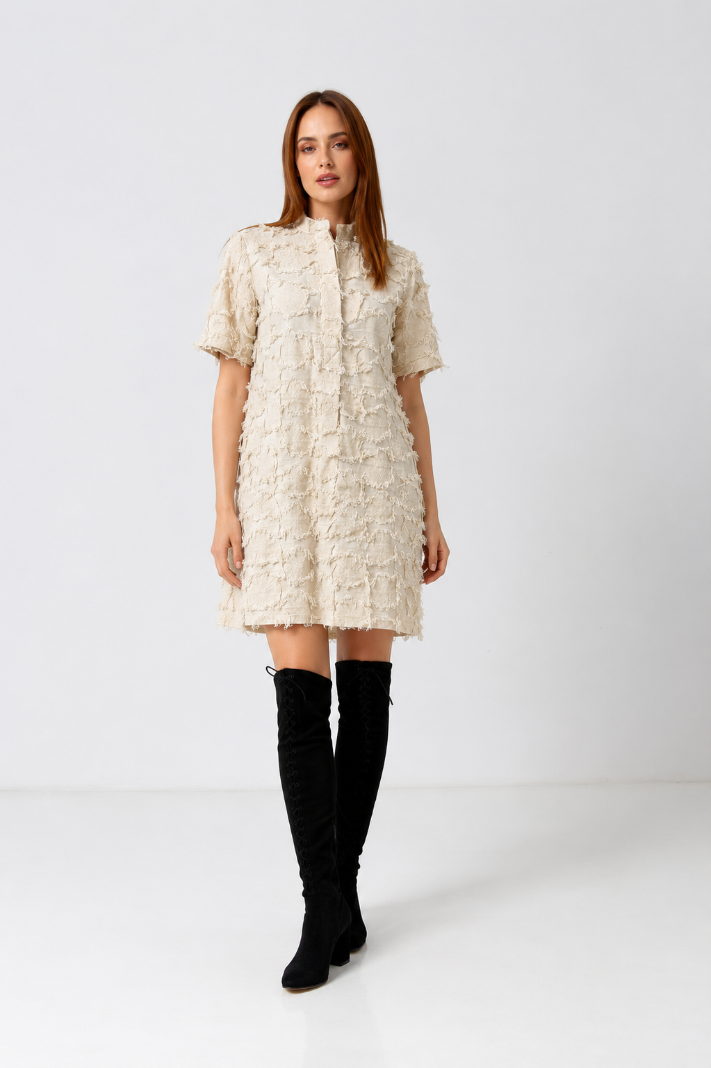 Load image into Gallery viewer, Dusty pink midi dress with cut-out shoulders