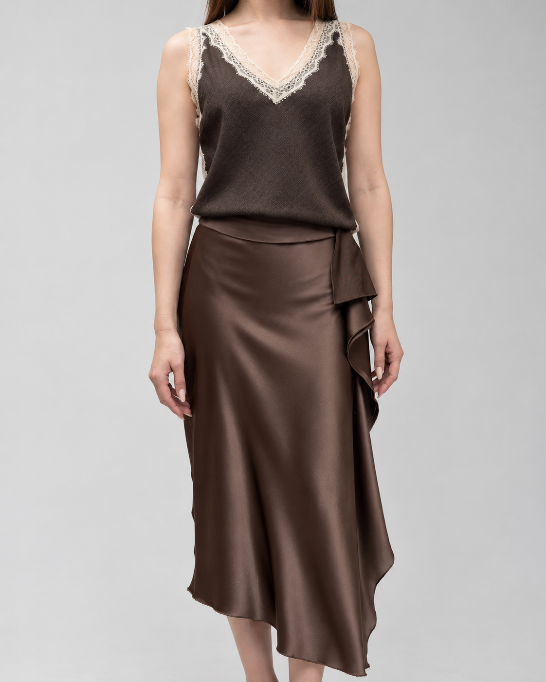 Load image into Gallery viewer, Dark green cotton shirt dress with macrame applications