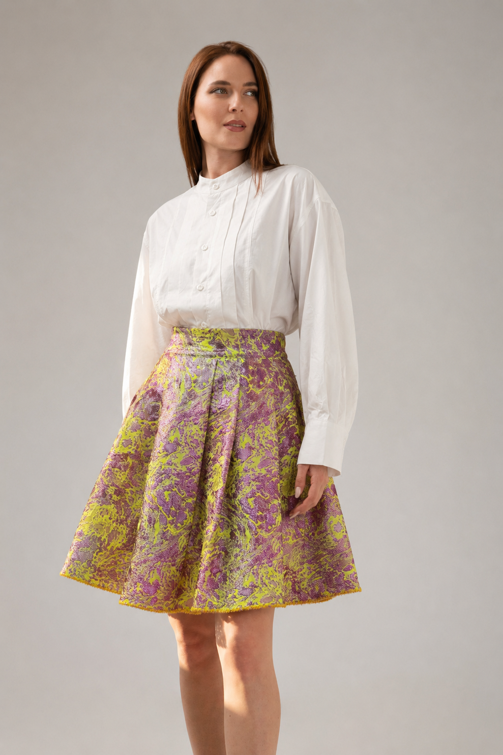 Load image into Gallery viewer, Dark green cotton shirt dress with macrame applications