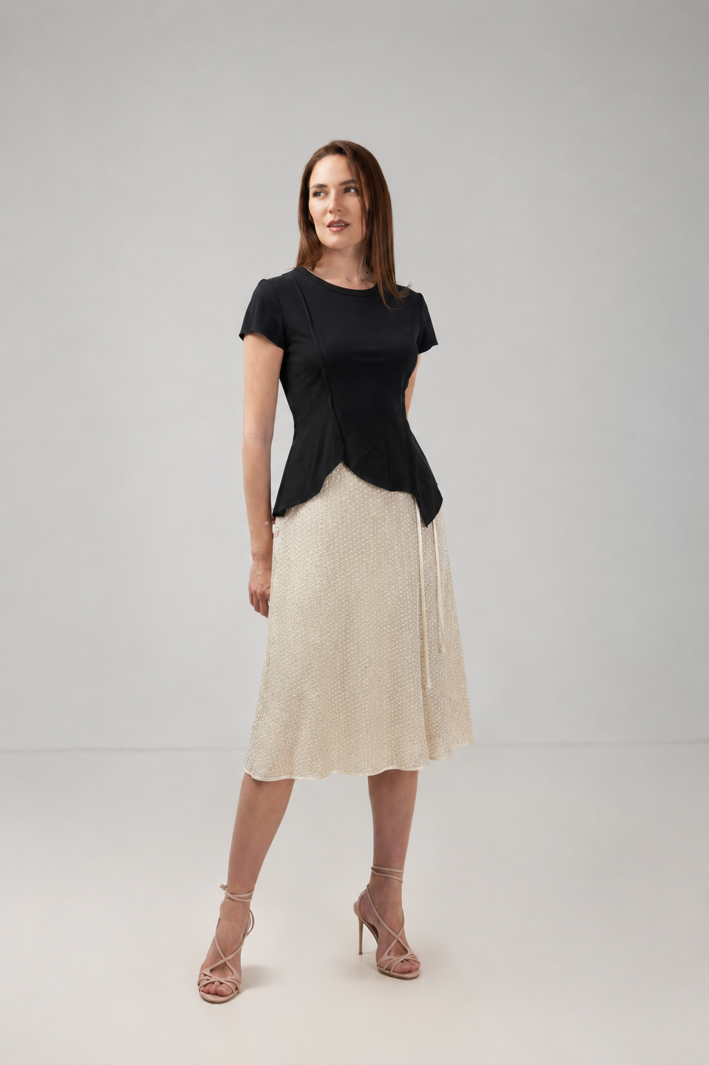 Load image into Gallery viewer, White T-shirt embroidered with the Romanian proverb "A good woman makes as much as a crown"