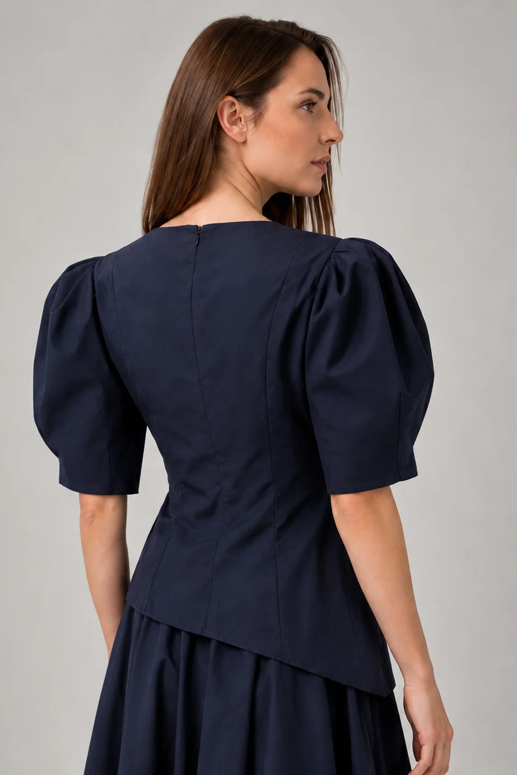 Load image into Gallery viewer, Dark green cotton shirt dress with macrame applications