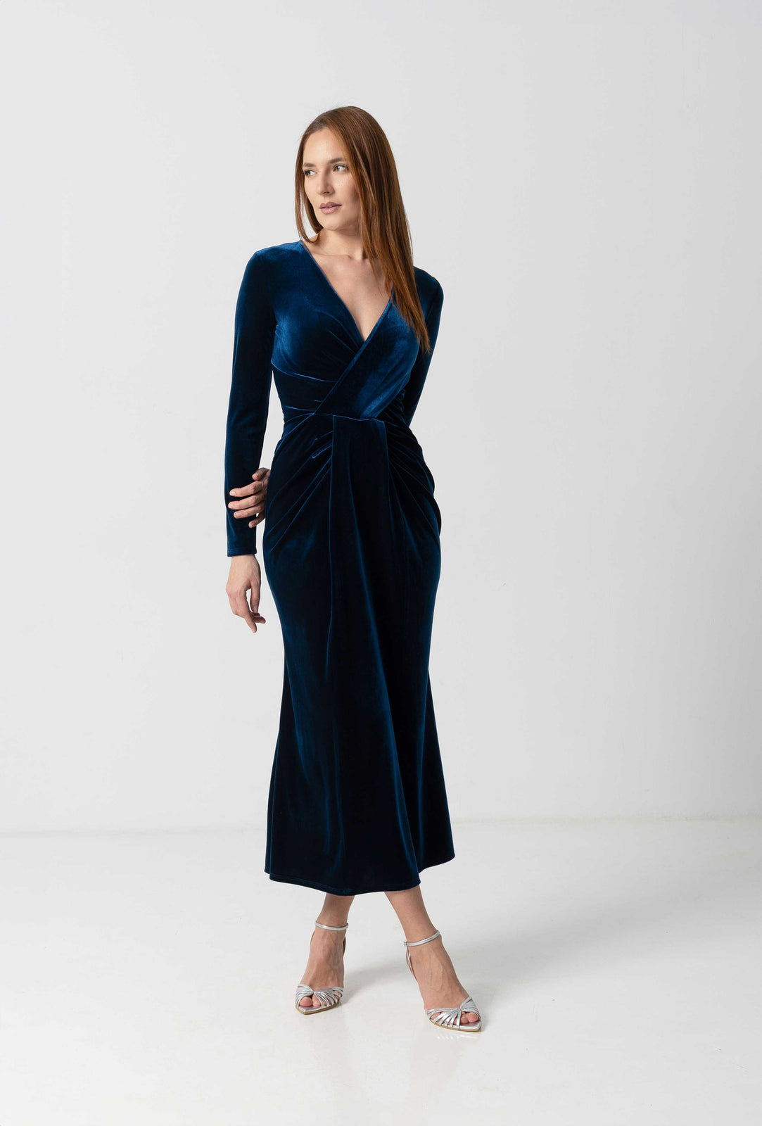 Load image into Gallery viewer, Midi white taffeta skirt