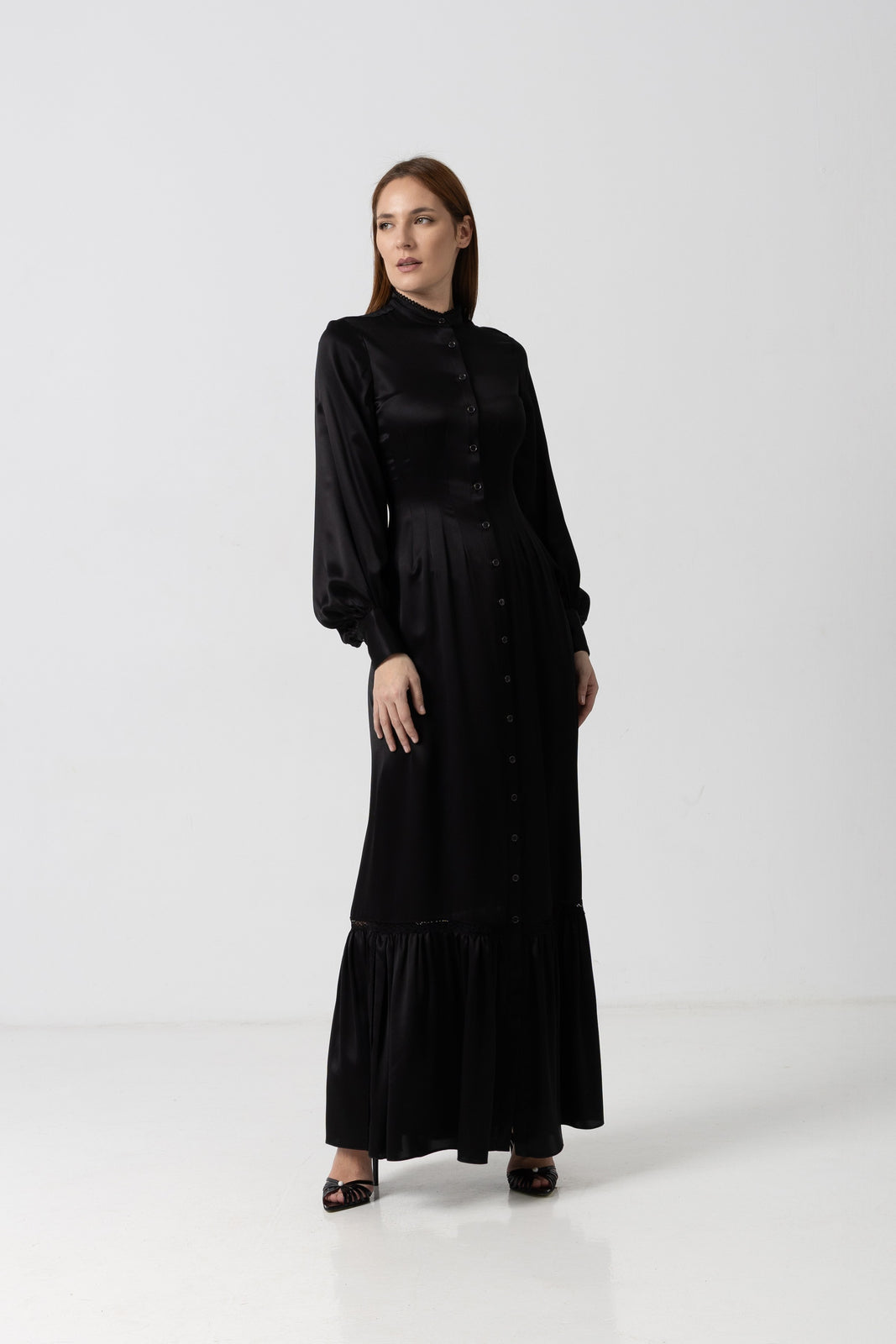 Load image into Gallery viewer, Midi white taffeta skirt