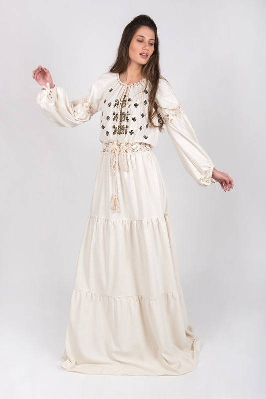 Silk borage type dress