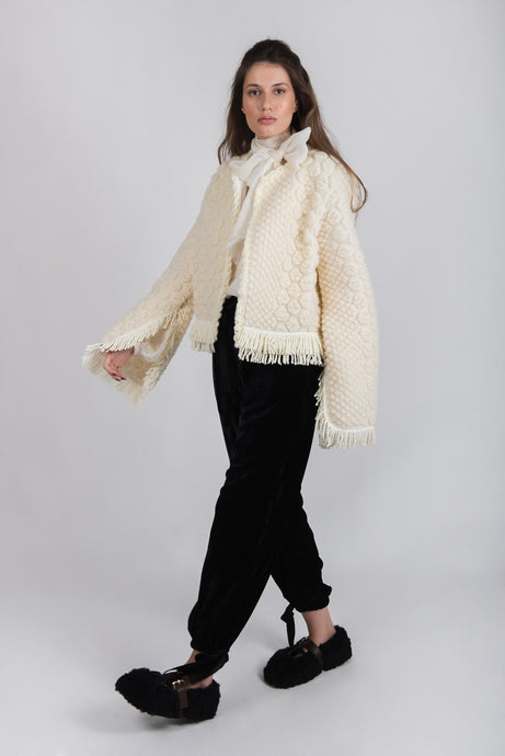 Jachetă scurtă din lână